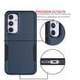 thumbnail image 5 of Samsung Galaxy A55 5G Case with Tempered Glass Screen Protector, Tekcoo Heavy Duty Rugged Shockproof Full Body Protective 2-IN-1 Phone Case Cover for Galaxy A55 5G, Dark Blue, 5 of 8