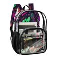 thumbnail image 5 of Iauyy Clear Backpack Heavy Duty PVC Transparent Backpack for College Workplace, Neon Hues, 5 of 8