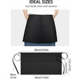 Apron with Pocket Waiter's Apron Black Stain Proof Restaurant Hotel