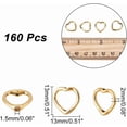 thumbnail image 2 of 1 Box 160Pcs Heart Shape Bead Frame Tibetan Style Bead Frame Heart Connectors for DIY Jewelry Making Findings Charms Pendants Making, 2 of 5
