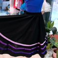 thumbnail image 3 of Filles Danse Jupe Longue Jupe de Ballet Wrap Jupe Rayures Maxi Jupe Robe de Danse pour Ballet Danse, 3 of 5