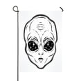 thumbnail image 1 of EREHome a Alien head with starry eyes with space inside Garden Flag Outdoor Flag Home Party Garden Decor 28x40 Inch, 1 of 1
