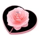 thumbnail image 5 of Caja de anillo giratorio rosa en forma de corazón Caja de anillo propuesta de levantamiento de flores creativas, 5 of 10