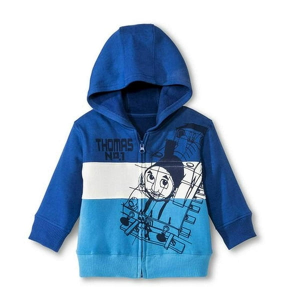 Thomas The Train Baby Boys' Infant Zip-up Hoodie - Blue 12 Months