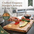 thumbnail image 4 of The Live Edge - Olive Wood Cutting Board for Kitchen | Wood Slab for Meat Cheese  Bread Cutting, 4 of 7