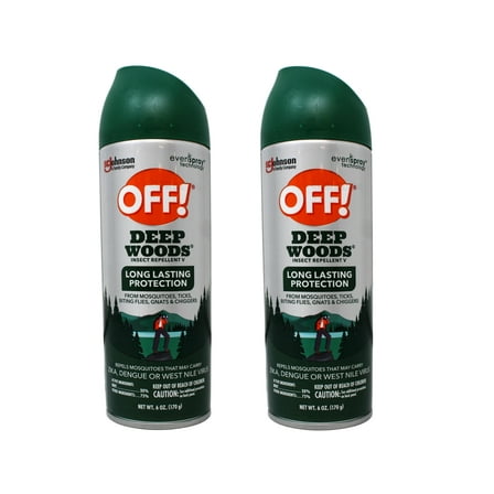 Raid Off Deep Woods Insect Repellent, 6 oz, 2 Pack