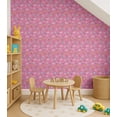 thumbnail image 4 of S4Sassy Peel & Stick Vinyl Wallpaper, Safari Animal Print Wallpaper Contact Paper Waterproof - Pink, 25"x120" ,Textured Removable Walls Covering for Kids Room, Baby Nursery, Playroom, 4 of 9