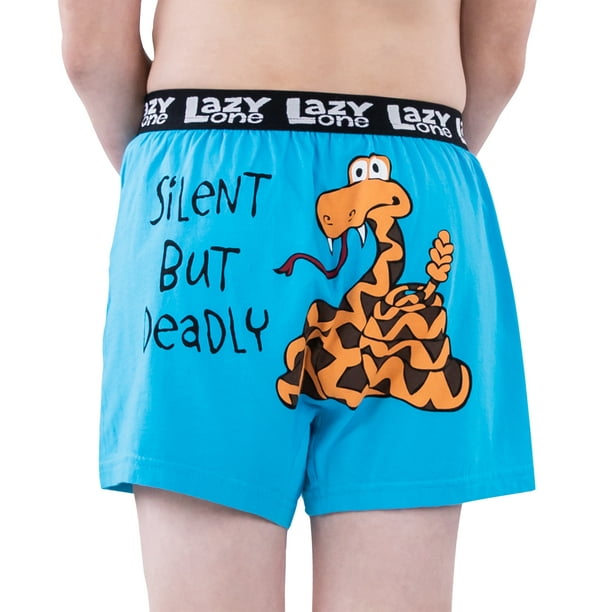 LazyOne Funny Animal Boxers, Novelty Boxer Shorts, Humorous Kids' Gag Gifts for Boys, Fart, Snake (Silent But Deadly, Small) - Walmart.com