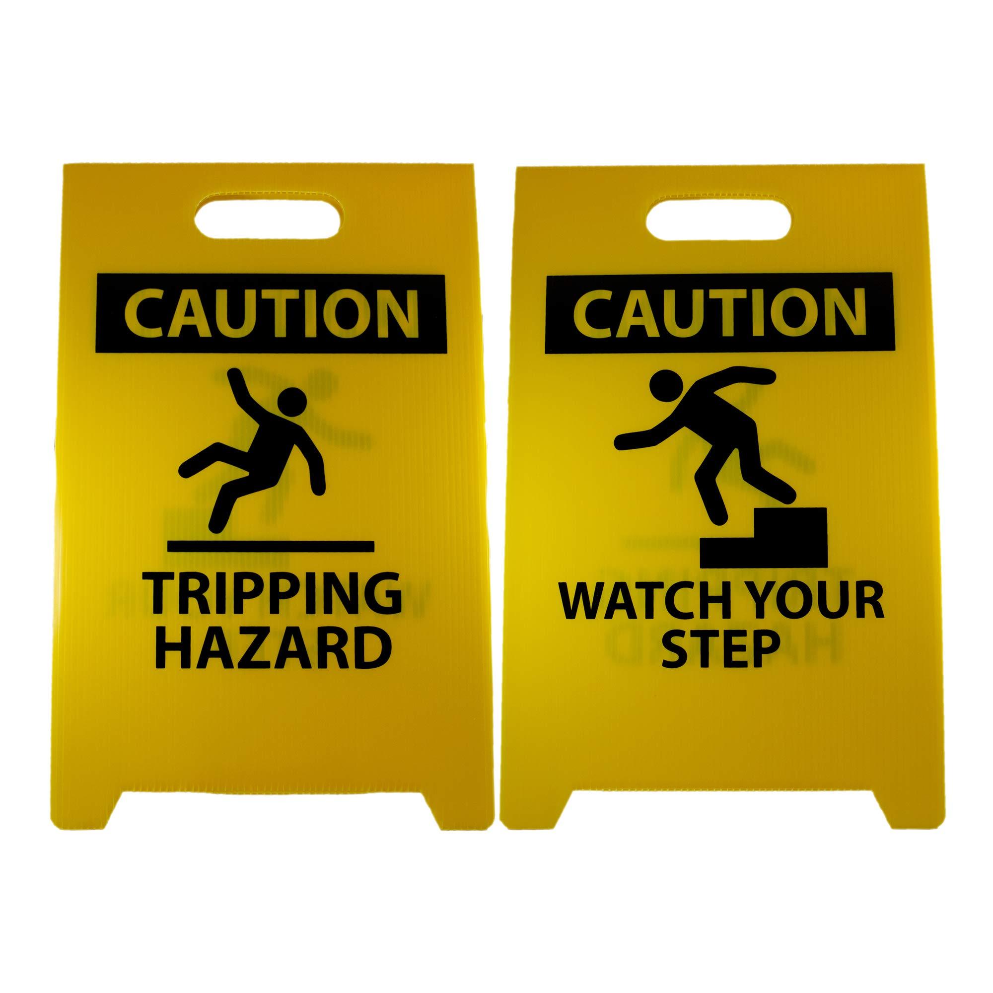 National Marker Co Floor Sign - Caution Tripping Hazard Watch Your Step FS36