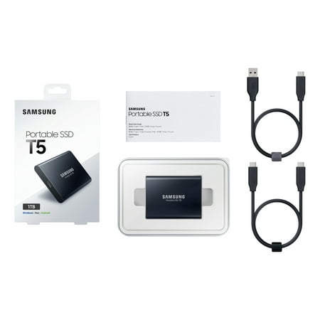 SAMSUNG Portable SSD USB 3.1 Gen.2 1TB External SSD - Single Unit Version MU-PA1T0B/AM
