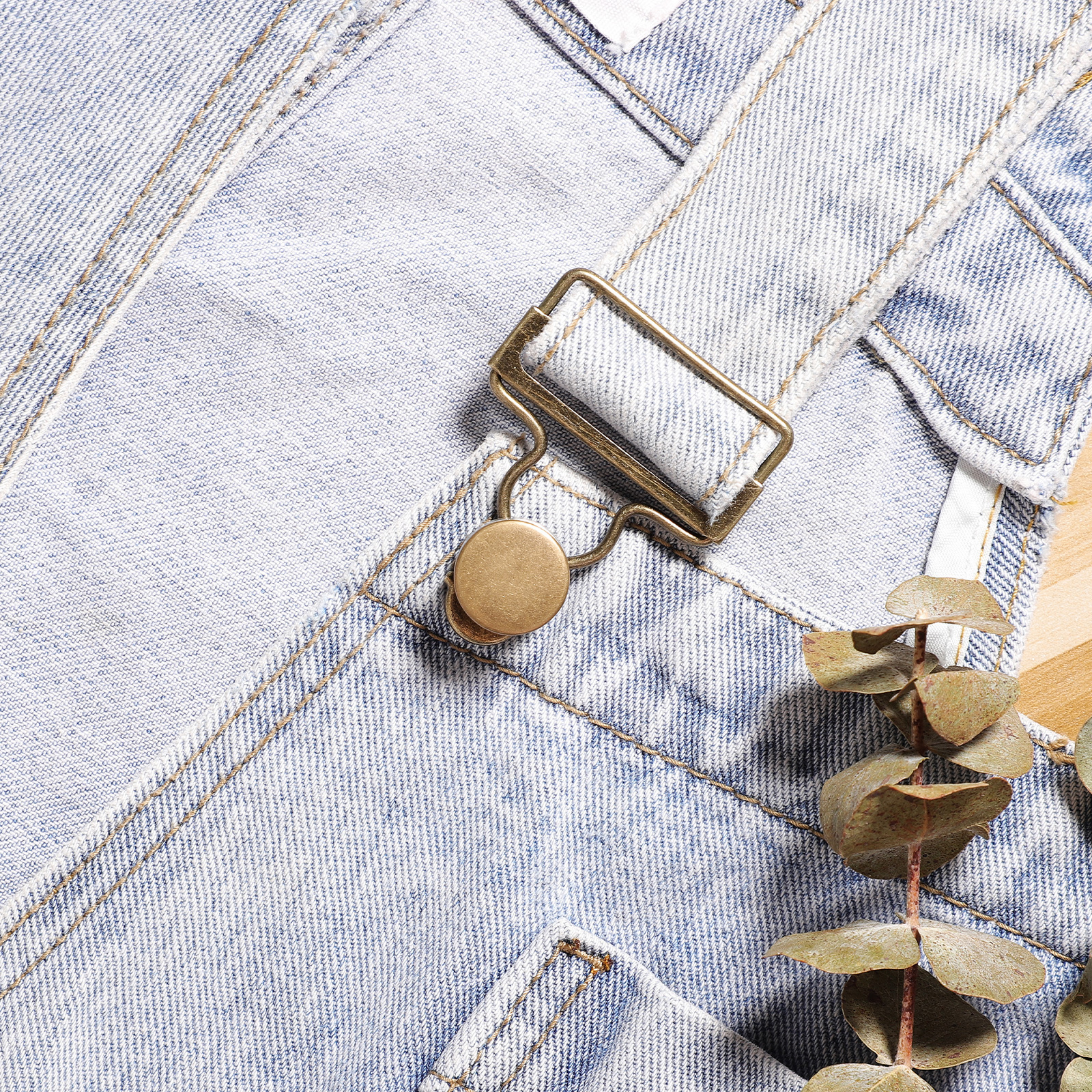 24 Sets  Overall Buckles Dungaree Buckles Adjustable Gourd Buckles with Buttons DIY Accessories for Garment Overalls Backpack