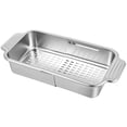 thumbnail image 2 of Over the Sink Retractable Kitchen Sink Basket, Stainless Steel Extendable Kitchen Sink Basket, Drainage Basket with Multiple Holes for Kitchen Dishware Vegetables Fruits, 2 of 8