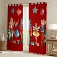 thumbnail image 2 of Feelyou Kawaii Western Princess Black Out Curtains, Cartoon Royal Nutcracker Curtains Pack of 2 (42x63 Each), Merry Christmas Bedroom Curtains, Window Curtains Decor, 2 of 6