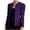 Purple, variant on BangWanChi Sweatshirt Blazer Jacket Women Fashion Women's Color Long Sleeve Slim Tops Blouse Suit Outwear