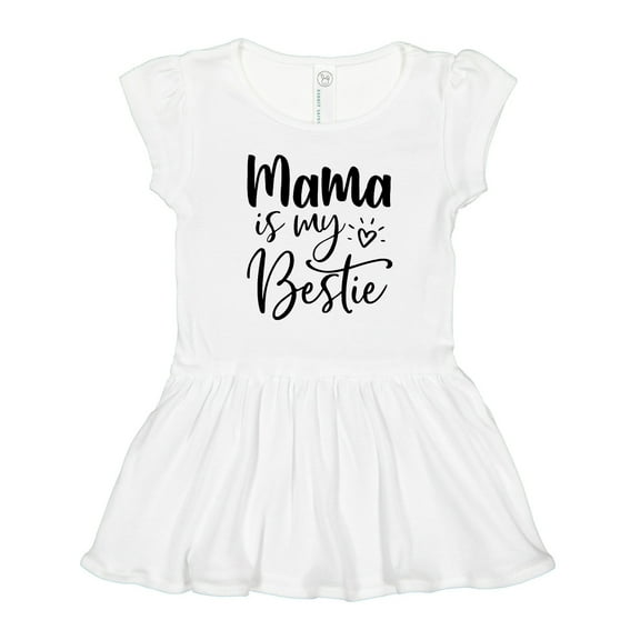 Inktastic Mama is My Bestie Girls Toddler Dress