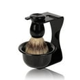 thumbnail image 1 of Kit de Rasoir à Main 3 en 1 avec Manche et Bol de Rasage et Support de Rasoir pour Brosse à Barbe pour Hommes, 1 of 5