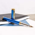 thumbnail image 2 of Diplomat Nexus Blue  Gold Fountain Pen - 14k Nib, 2 of 8
