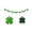 A, variant on Kugisaki St. Patrick's Day Decorations Green Clover Flag Banner Festival Ambient Layout for Table Mantle Home Party