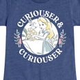 thumbnail image 3 of Alice in Wonderland - Curiouser and Curiouser - Youth Girls Fitted Short Sleeve T-Shirt, 3 of 5