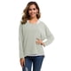 thumbnail image 4 of Jersey holgado extragrande UGET para mujer con mangas de murciélago, 4 of 5