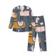 thumbnail image 1 of Fotbe Llama and Cactus Pijama de Hombre con Estampado de Manga Larga, Conjunto de 2 Piezas, Ropa de Dormir Suave y Cómoda con Bolsillos-Small, 1 of 7