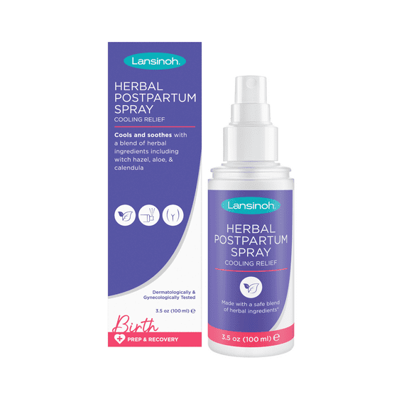 Lansinoh Herbal Perineal Spray, Postpartum Essentials, 3.5 Ounces