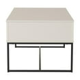 thumbnail image 4 of CorLiving Hayden Modern Engineered Wood and Steel Lift Top Indoor Coffee Table with Storage and 1 Drawer, White, 4 of 9