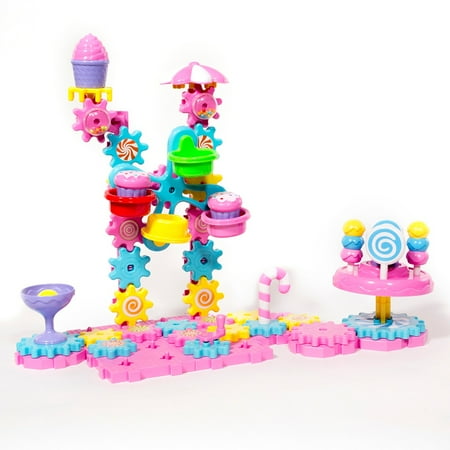 Rotation Gear Assembly - iHubdeal Gears Master Candy Series Rotating Building Blocks STEM Creative Interactive Assembly 93-Piece