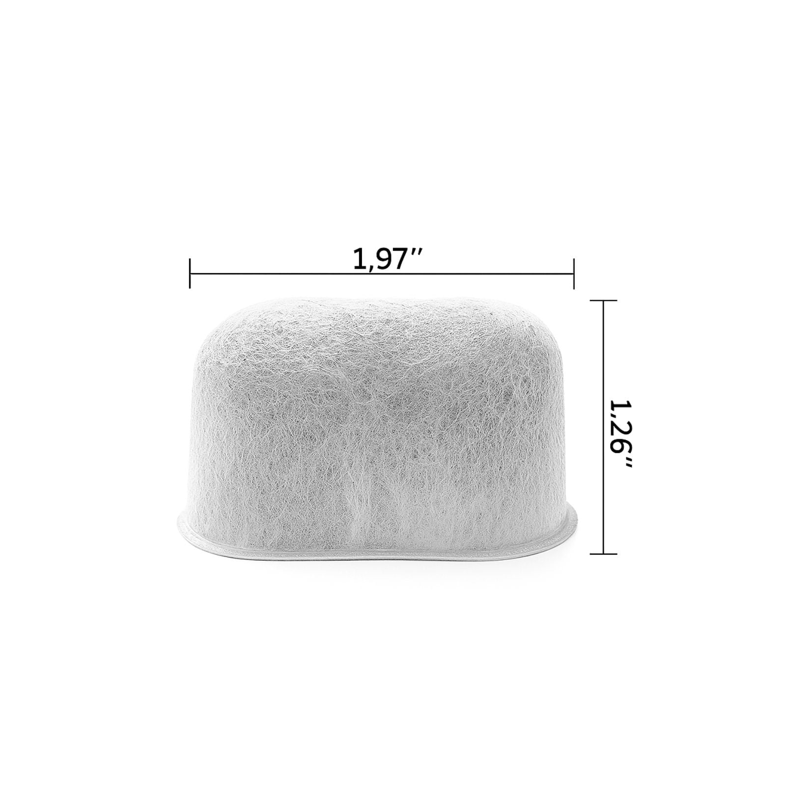 Nispira Premium Charcoal Water Filters for Braun BrewSense