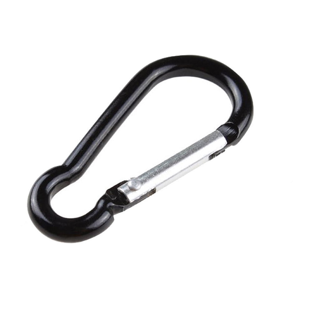 Carabiner 8cm D-Ring Locking Key Hook Snap For Camping Climbing Hiking New 
