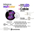 thumbnail image 2 of Serie de Luces La Merced Decorativa Luz Led Multicolor 300 Focos 8 funciones 15 m, 2 of 3