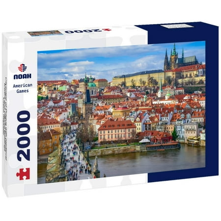 Cityscape of Prague with medieval towers and colorful buildings, Czech Republic 2000pc Puzzle
