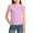 Purple, variant on Yeaiivve Girls' Puff Short Sleeve Shirt Round Neck T-Shirts Casual Summer Tops Cute Solid Color Tees Trendy Loose Blouses White 150