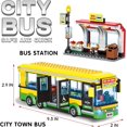 thumbnail image 5 of EXERCISE N PLAY City Town Center Bus Station Building Kit, 386 Pieces, 5 of 8