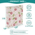 thumbnail image 5 of Iauyy PVC Round Ring Binders, 200 Page Capacity, 2 Pack，Cherry and Flower, 5 of 8