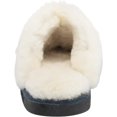 thumbnail image 3 of Women's Old Friend Scuff Slipper Navy Blue Leather 9 M, 3 of 7