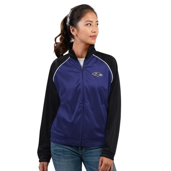 Women's G-III 4Her by Carl Banks Purple Baltimore Ravens Replay Full-Zip Track Jacket