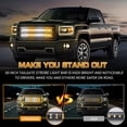 thumbnail image 4 of ZheElen 2pcs/set First Responder Construction Vehicles Safety LED Light Strip 70 Inches White+Yellow, 4 of 6