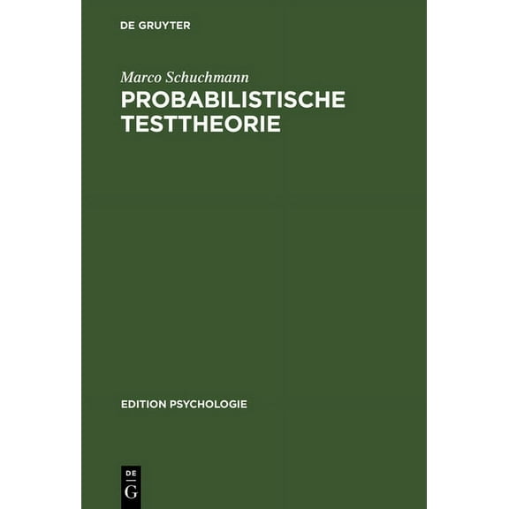 Edition Psychologie Probabilistische Testtheorie, (Hardcover)