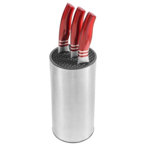 Stainless Steel Universal Knife Holder Round Block Organizer Kitchen