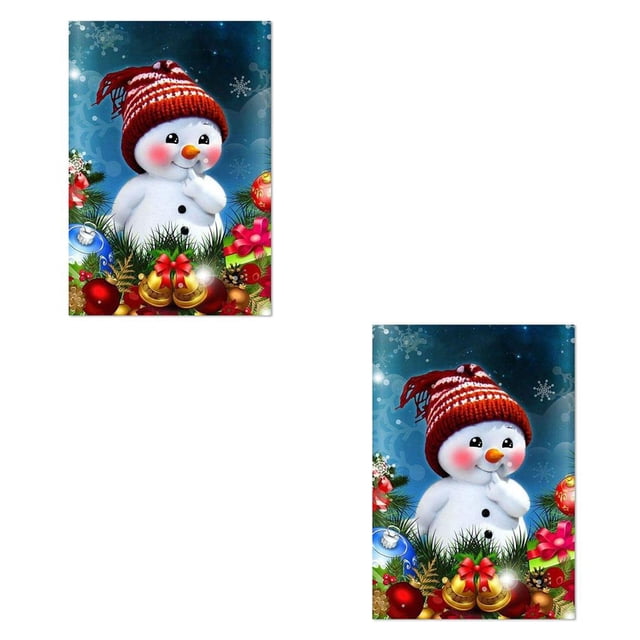 Yuarrent Pintura de diamantes de Navidad, imágenes de diamantes de imitación, arte de pared, decoración de vacaciones para adultos, adornos Type2 NO2