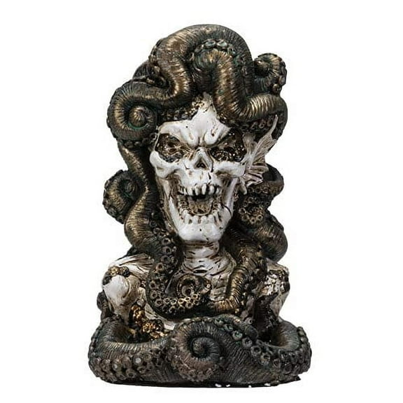 Resin Octopus Witch Monster Skull Backflow Cone Incense Burner