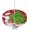 White Red Green, variant on Orange Fall Outdoor Tablecloth - 60x120 Inch Rectangle Dining Table Cover, Thanksgiving Turkey Botanical Waterproof Outdoor Table Cloth with Umbrella Hole & Zipper for Picnic/Patio/Party