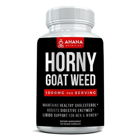 Horny Goat Weed Extract With Maca Root, L-Arginine HCL, Panax Ginseng & (Best Ginseng For Women)