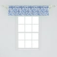 thumbnail image 2 of Ambesonne Blue Window Valance, Native Natural, 54" X 12", Pale Blue White and Blue, 2 of 3