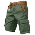 thumbnail image 2 of Dresfit Men's Cargo Shorts Drawstring Baggy Shorts Summer 2026 Relaxed Fit Knee Length Work Bottoms Solid Loose Running Bermuda Shorts with Pockets M, 2 of 4