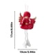 thumbnail image 3 of ¡Descuento Extra!, Adornos navideños Muñeco de peluche de ángel pequeño de lana Vitrina para árbol de Navidad Regalo pequeño colgante para vacaciones Akmoler, 3 of 9