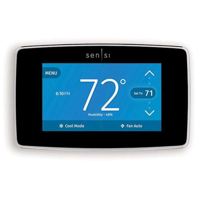 WhiteRodgers 1F95u42Wf Sensi Touch WiFi Thermostat Black