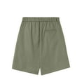 thumbnail image 4 of Havenre Mens Golf Shorts Lightweight Regular Fit Quick Dry Elastic Waist Classic-Fit Drawstring Dress Shorts Hiking Fishing Business with Pockets Army Green XXL, 4 of 5