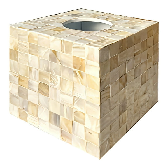 Square Tissue Box Cover, Cute Tissue Box Cover, Decorative Tissue Box for Living Room Bedroom Office(5.9 in)